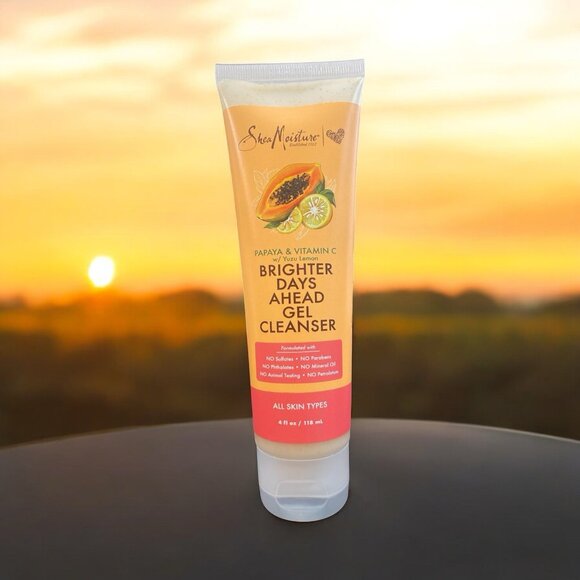 NEW Shea Moisture Papaya & Vitamin C Yuzu Lemon Revive/Brighten Gel Cleanser - Picture 1 of 2